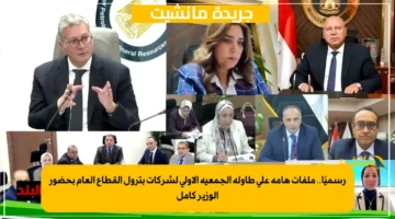 رسميًا.. ملفات هامة على طاولة الجمعية الأولى لشركات بترول القطاع العام بحضور الوزير كامل 1